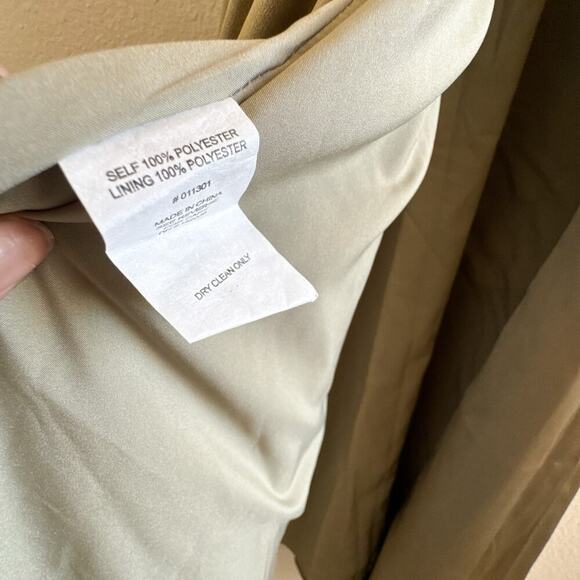 Birdy Grey New Catherine Shiny Satin Moss Green Large Dress - Picture 10 of 16